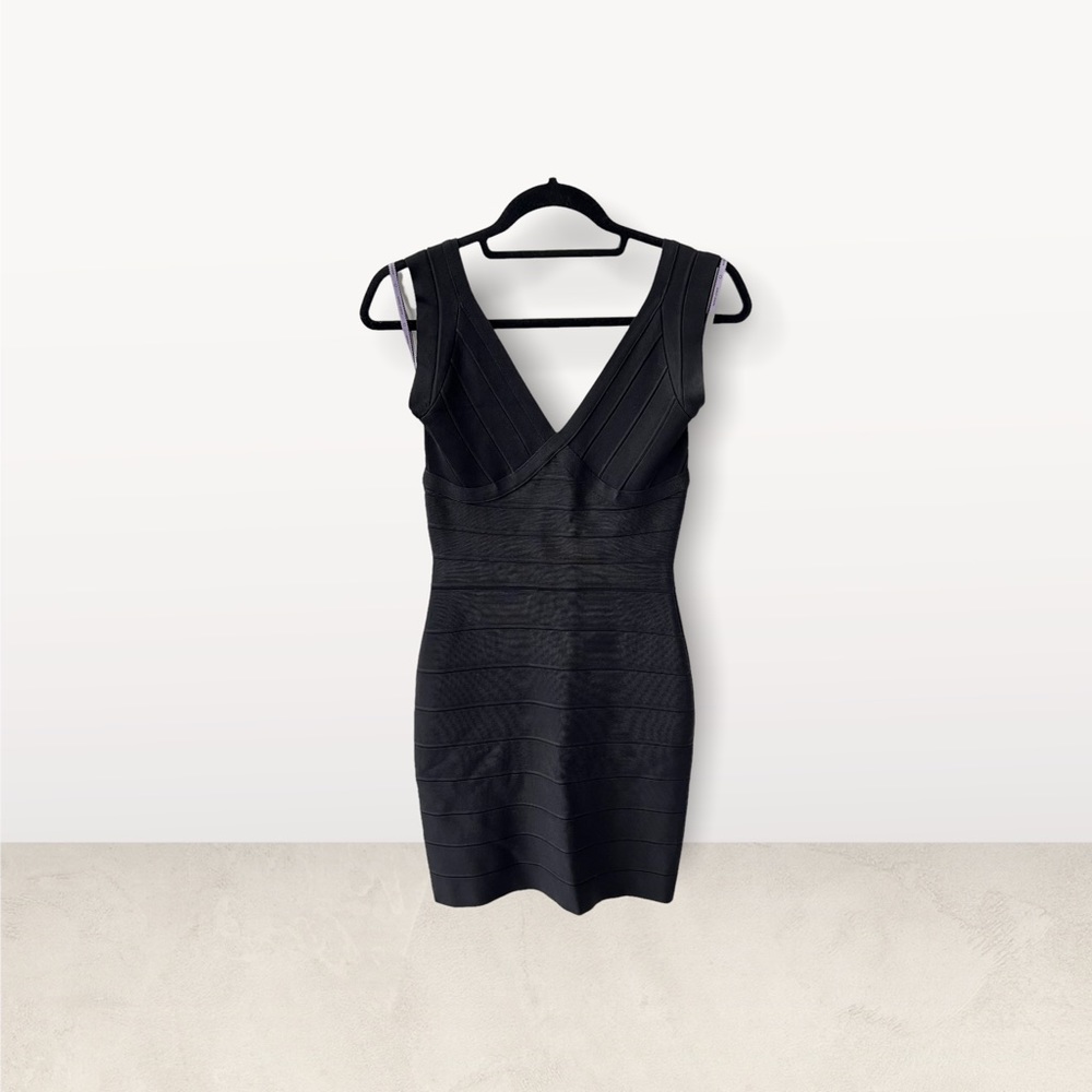 Herve Leger Black Bandage Dress